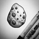 egg with spots copic marker drawing